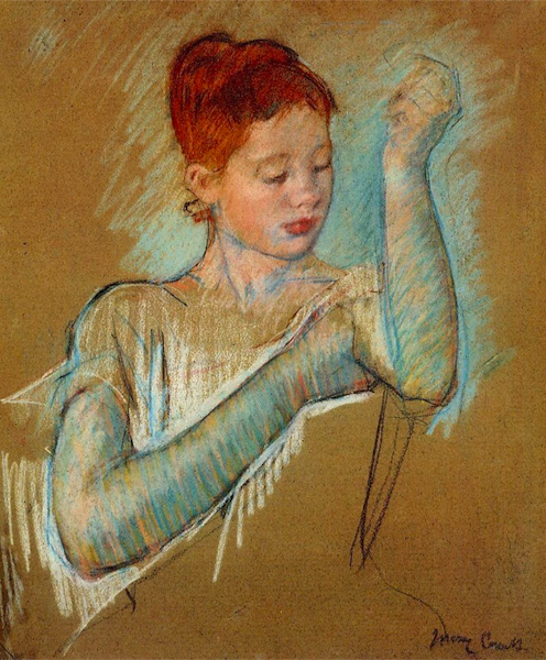 Mary Cassatt - The Long Gloves (1889)